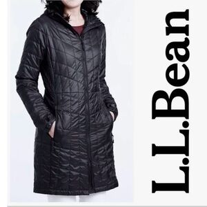 L. L. Bean women’s packable Permaloft long puffer jacket